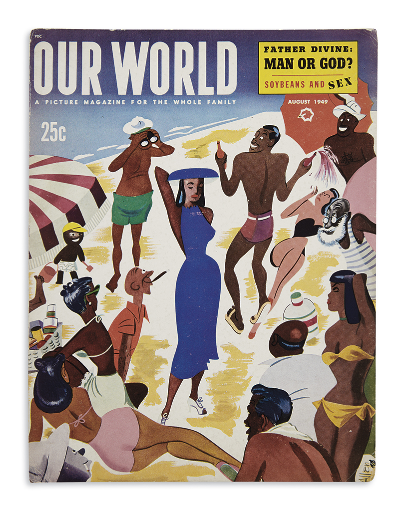 (PUBLISHING.) Group of 3 point-of-purchase display posters for African-American magazines.